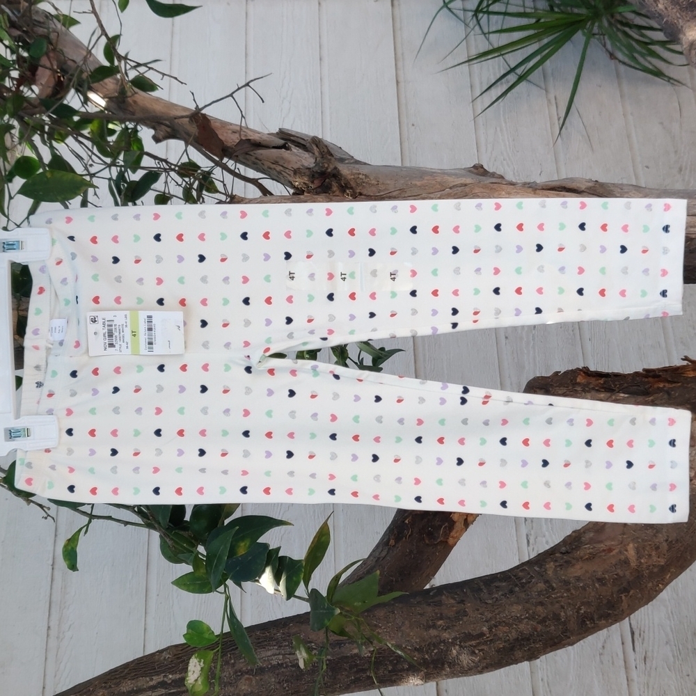 First impression girl leggings size 4T color angel white ❤️